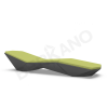Шезлонг Quaro с подушками Coal Black, Green