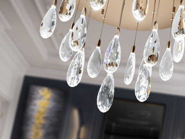 Lagrimas Люстра 20L розовое золото от интернет-магазина IDODOM.RU