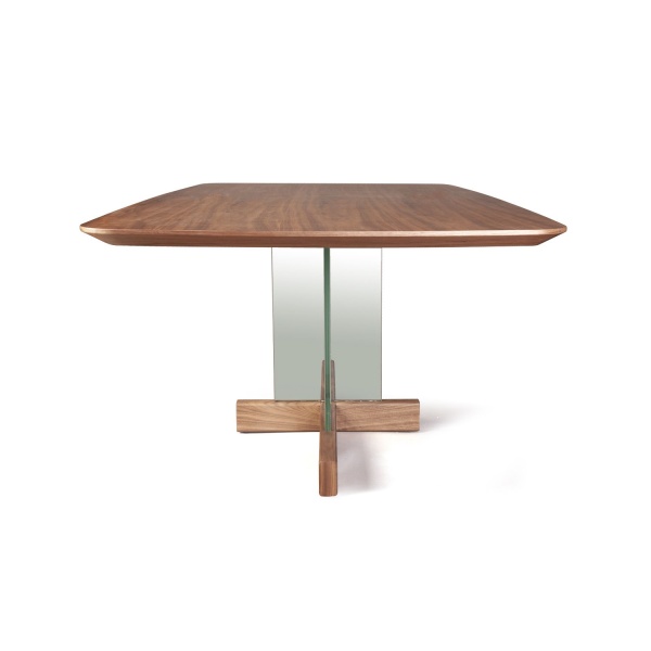 Стол обеденный Ghost 200, столешница орех от интернет-магазина IDODOM.RU