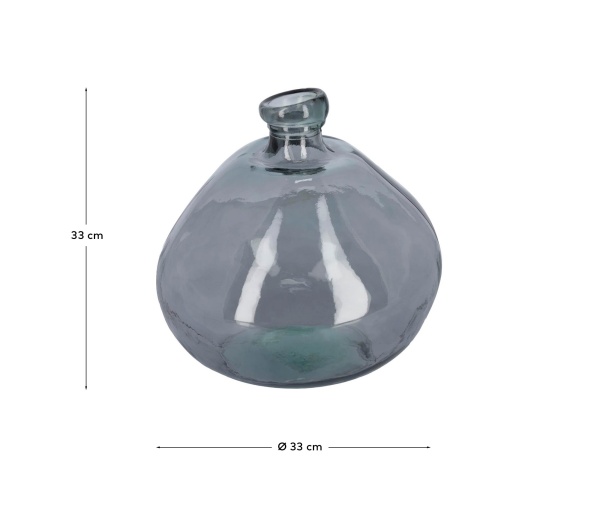 Ваза Anner 33 cm темно-синее стекло от интернет-магазина IDODOM.RU