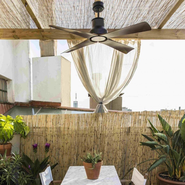 Коричневый потолочный вентилятор Winche от интернет-магазина IDODOM.RU