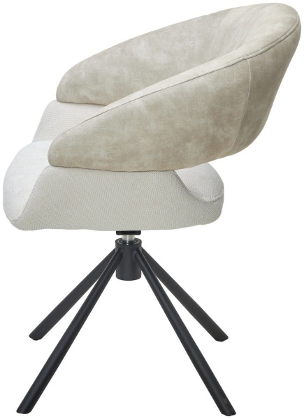 Стул Lotus ткань комби бежевый, поворотно-возвратный механизм 360 градусов от интернет-магазина IDODOM.RU