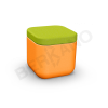 Пуф Grace оранжевого цвета, аксессуар зеленого цвета