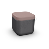 Пуф Grace черного цвета, аксессуар кофейного цвета