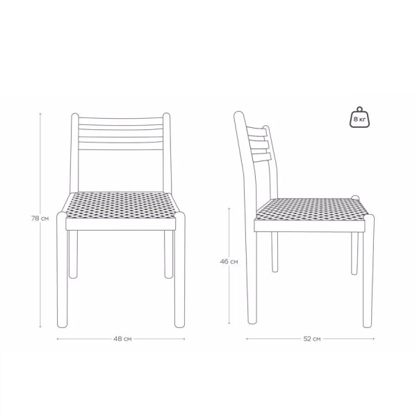 Стул Axel, бук натуральный от интернет-магазина IDODOM.RU