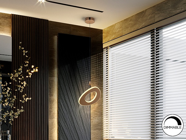 Mirena Люстра 1L розовое золото от интернет-магазина IDODOM.RU