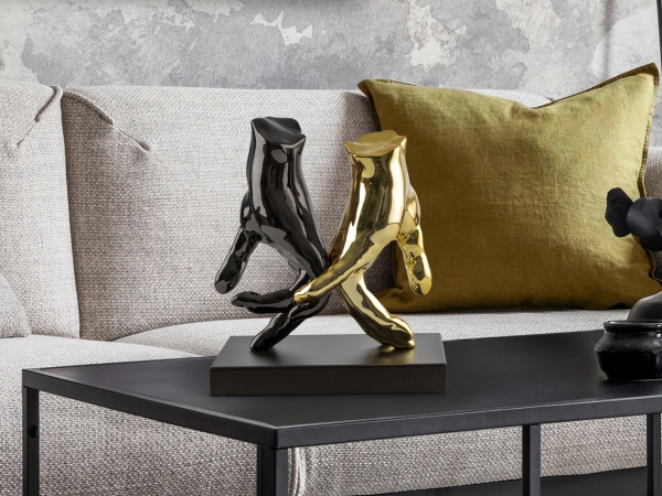 Manos Фигура серый/золотой от интернет-магазина IDODOM.RU