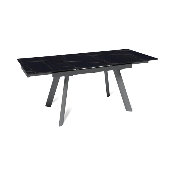 Стол раскладной Stone (120+30+30), керамика матовая Black Gold от интернет-магазина IDODOM.RU