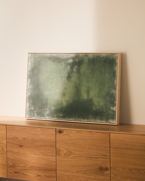 Абстрактная картина Selnar зеленая 182 x 47 см от интернет-магазина IDODOM.RU