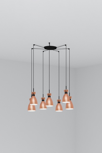 Люстра Retro 7L медная от интернет-магазина IDODOM.RU