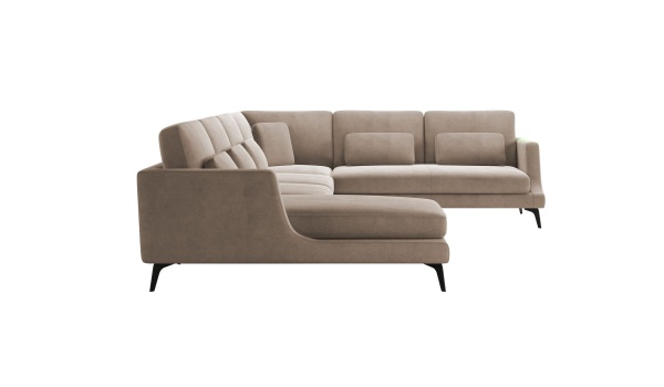 Albert диван угловой с шезлонгом, велюр от интернет-магазина IDODOM.RU