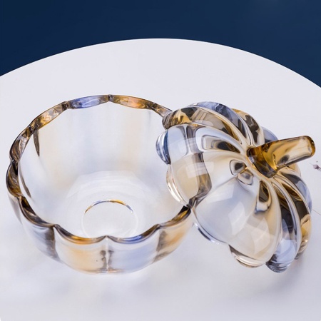 Шкатулка Cloyd POME Box / выс. 17 см - янтар. стекло (арт.50052) от интернет-магазина IDODOM.RU