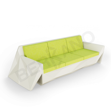 Диван Quaro с подушками Bone Brown, Green
