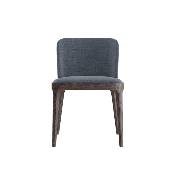 Стул Magda без стежек, массив бук, рогожка синий от интернет-магазина IDODOM.RU