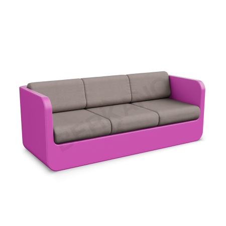 Диван Grace с подушками Royal Purple, Cappuccino