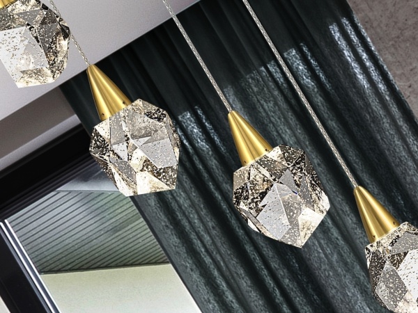 Люстра Aquaria 6L матовое золото от интернет-магазина IDODOM.RU