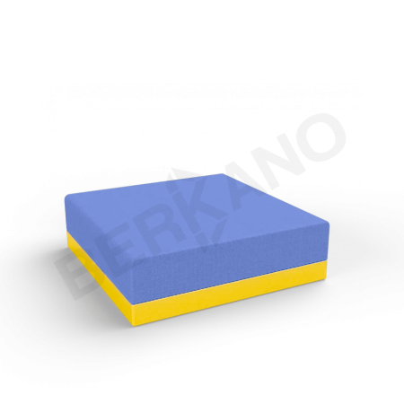 Пуф Quarter modular с подушками Yellow, Navy