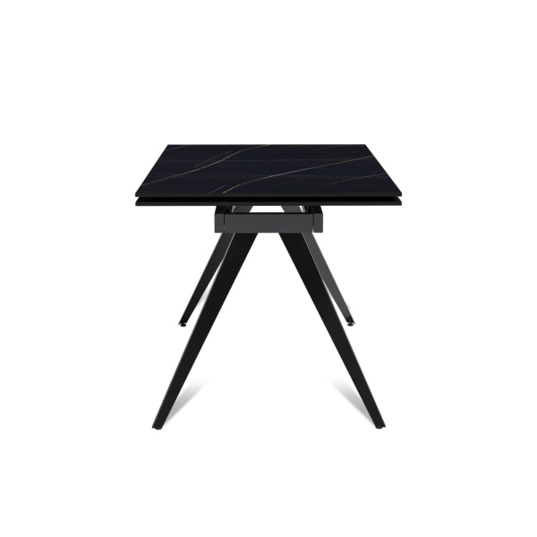 Стол раскладной Asti (120+30+30), керамика матовая Black Gold от интернет-магазина IDODOM.RU