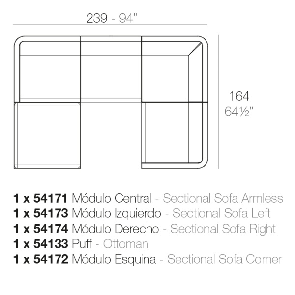 Модульный диван Ulm от интернет-магазина IDODOM.RU