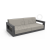 Диван Quarter lounge с подушками графитового цвета, аксессуар светло-серого цвета