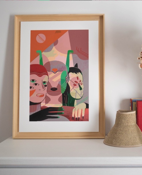 Постер MUJERES X MUJERES Extraterrestres 42*60 от интернет-магазина IDODOM.RU