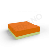 Пуф Quarter modular с подушками Spring Green, Orange