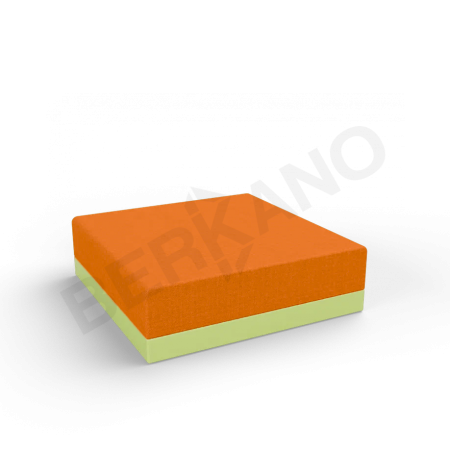 Пуф Quarter modular с подушками Spring Green, Orange
