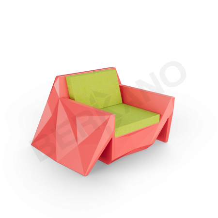 Кресло Quaro с подушками Chili Red, Green