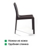 Стул Барри, кожа коричневый от интернет-магазина IDODOM.RU