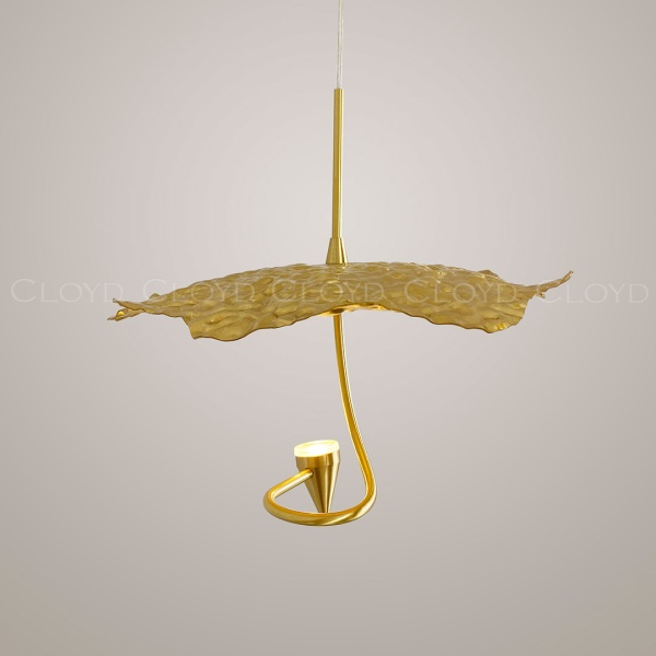 Подвесной светильник Cloyd KIRIBATI P1 / Ø25 см - латунь (арт.11375) от интернет-магазина IDODOM.RU