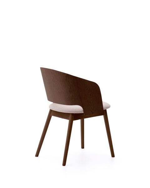 Стул Senoa из дерева в цвете венге и бежевого шенилла от интернет-магазина IDODOM.RU