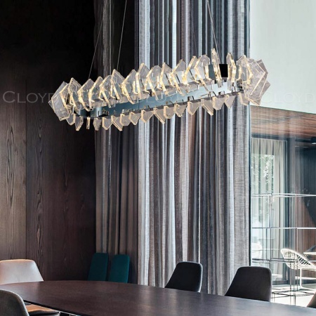 Люстра Cloyd FRANZEN C1 / шир. 105 см - Oval - хром (арт.11585) от интернет-магазина IDODOM.RU