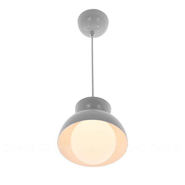 Подвесной светильник Cloyd ERMA-A P1 / Ø20 см - серый (арт.11338) от интернет-магазина IDODOM.RU