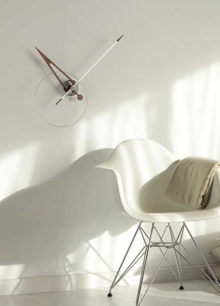 Настенные часы Cris N орех, белая стрелка от интернет-магазина IDODOM.RU