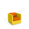 Кресло Grace с подушками Yellow, Orange