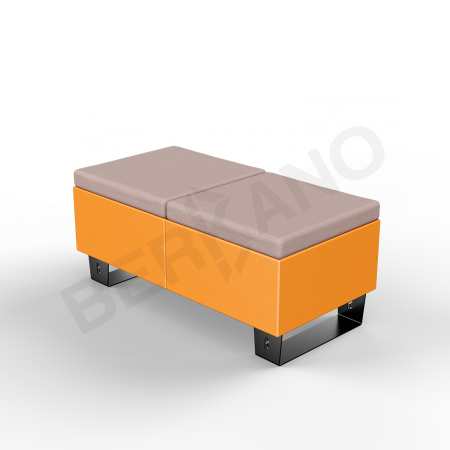 Скамейка Brick 120 Orange, Cappuccino