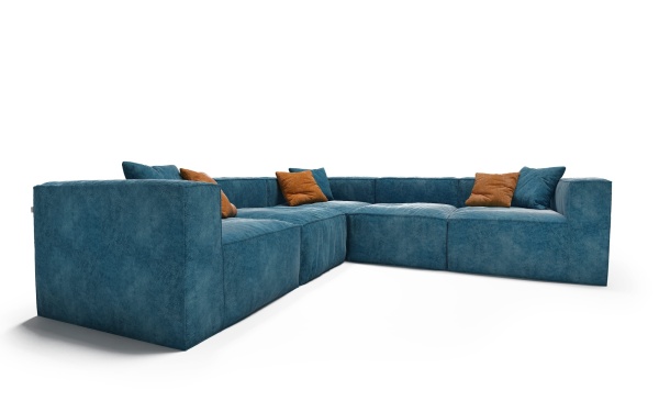 Диван Фри ДФ006 угловой 5 модулей - Эконом микровелюр