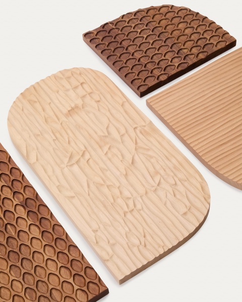 Trivax Стеновая панель из 4 частей из древесины акации от интернет-магазина IDODOM.RU