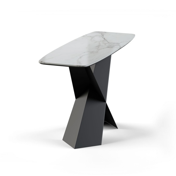 Консоль Tyler 130 керамика глянцевая, белая от интернет-магазина IDODOM.RU