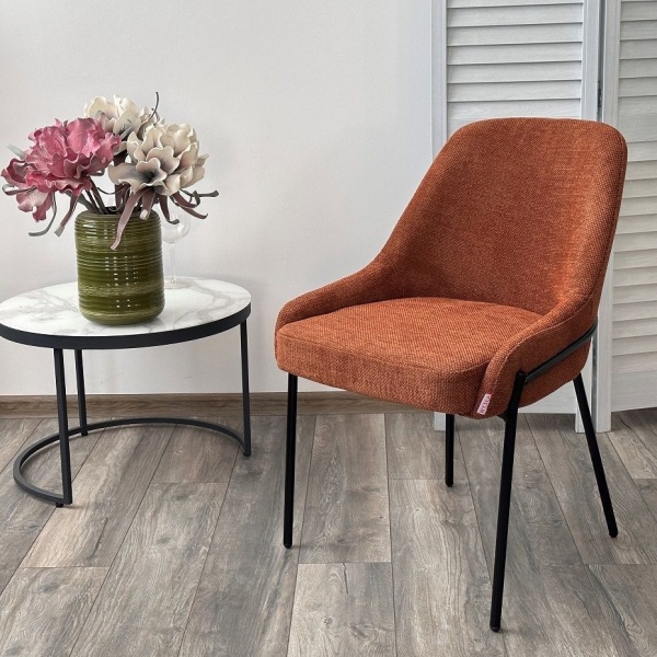 Стул Gabi, рогожка оранжевый от интернет-магазина IDODOM.RU