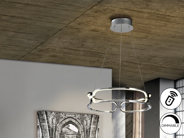 Подвесной светильник Colette Ø47 хром DIM от интернет-магазина IDODOM.RU