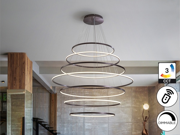 Odessa Люстра 7 арок D150 бронзовый от интернет-магазина IDODOM.RU