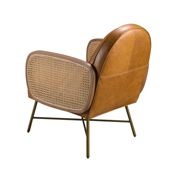 Коричневое кожаное кресло модель 5162 от интернет-магазина IDODOM.RU