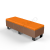 Скамейка Brick 180 Brown, Orange