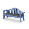 Скамейка Province Wave Blue, Graphite