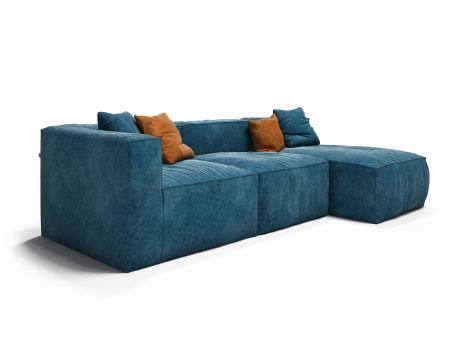 Диван Фри ДФ003 угловой 3 модуля - Эконом микровелюр