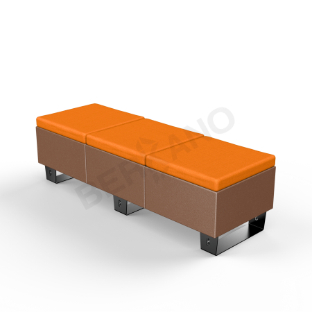 Скамейка Brick 180 Brown, Orange