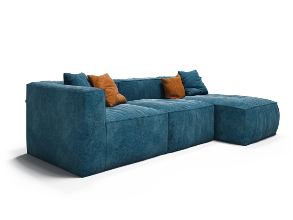 Диван Фри ДФ003 угловой 3 модуля - Эконом микровелюр