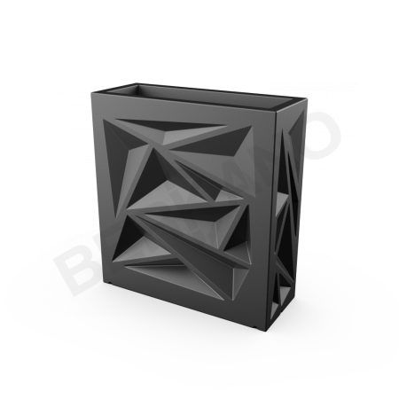 Кашпо Icelandic Square DB Coal Black