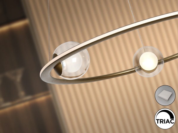 Подвесной светильник Tirsa бронзовый D60 от интернет-магазина IDODOM.RU